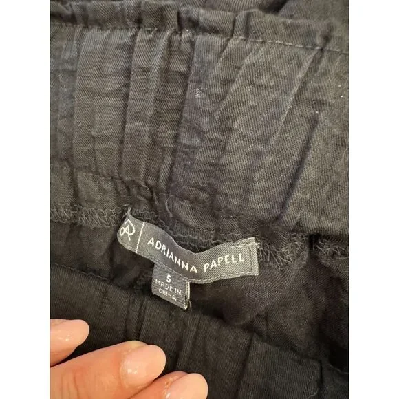 Adrianna Papell NWT Black Cropped Gaucho Pants Size 10 Flowy Business Casual - Picture 3 of 6